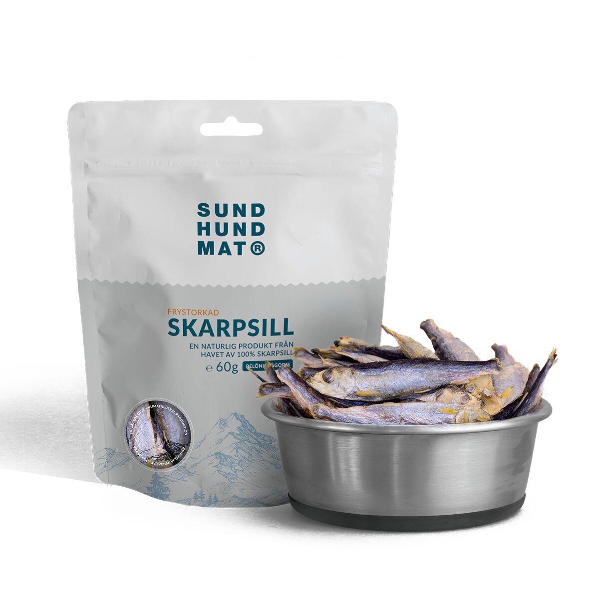 Sund Hundmat Frystorkad Skarpsill 60g